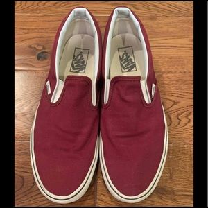 Burgundy Vans